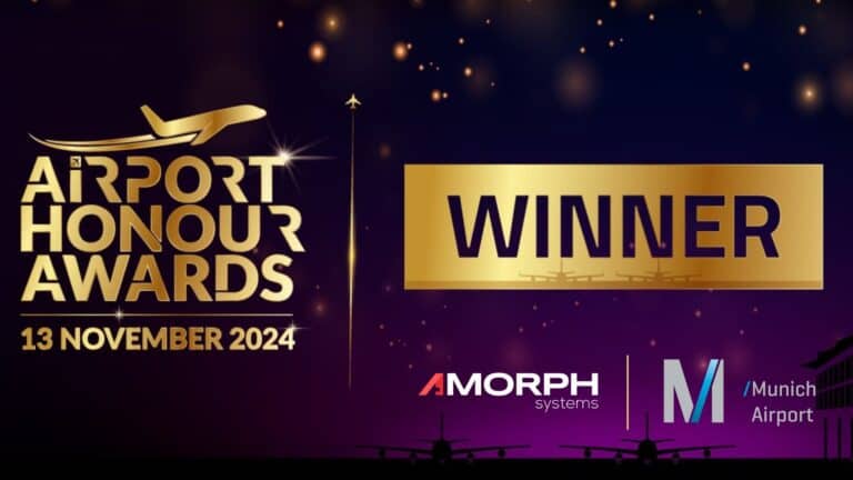 Munich Airport wins the 2024 Airport Innovation Award with Amorph Systems for innovative security lane assignment solutions.