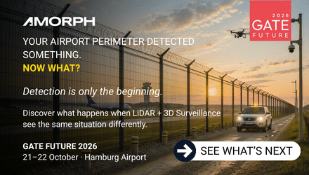 LiDAR sensor fusion combines precise 3D spatial information with data from complementary sensing technologies to create a richer understanding of activity around an airport perimeter. At GATE FUTURE 2026, AMORPH Systems and Dallmeier electronic will explore what this could mean for the future of intelligent airport security.